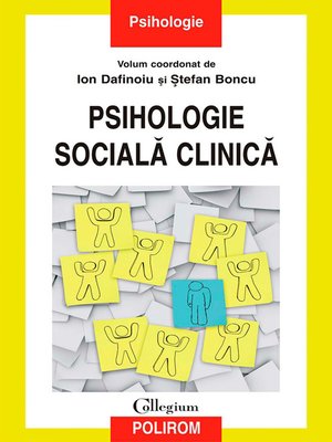 cover image of Psihologie socială clinică